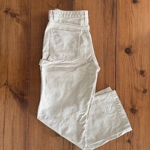 Aritzia White Wide Leg Jeans